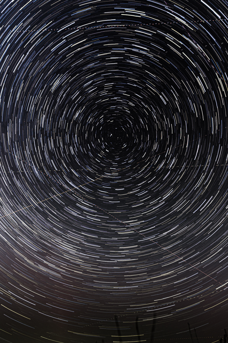 Startrail by night